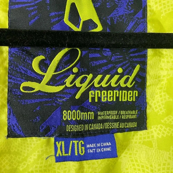 Liquid Freerider 8000mm snowboard ski jacket Sz XL - Picture 5 of 11